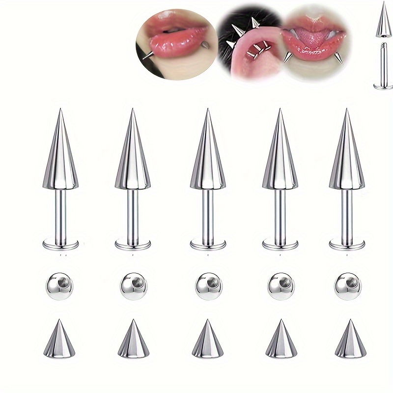 Body Jewelry Replacement Ball - 5 قطعة سبايك بانك أزياء الفولاذ
