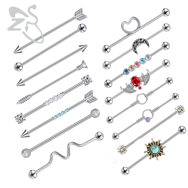 ZS 1 قطعة الجراحية الصلب الخفا - مراجعة Body Jewelry Surgical Steel وسعره