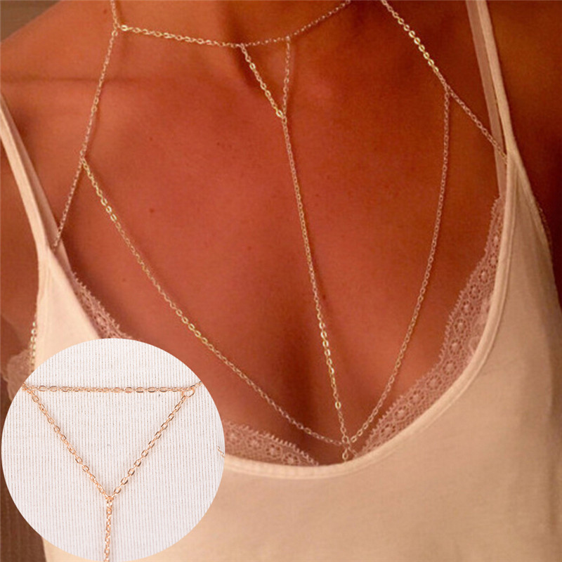 قلادات بكيني متعددة الطبقات لل - مراجعة Body Jewelry Necklace وسعره